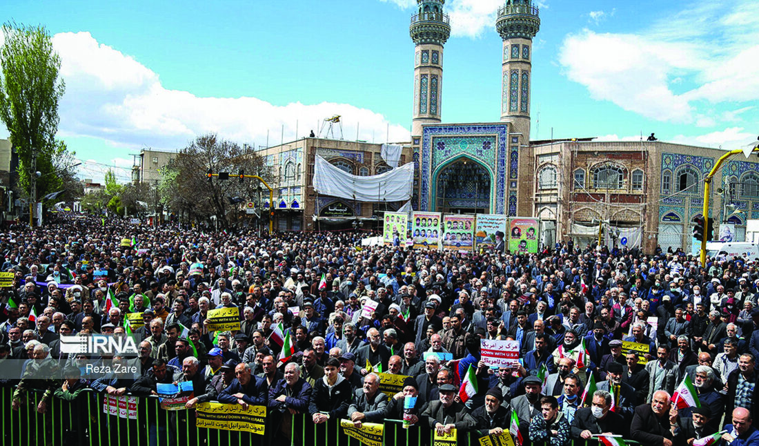 خروش روزه‌داران اردبیلی در حمایت از آرمان آزادی قدس