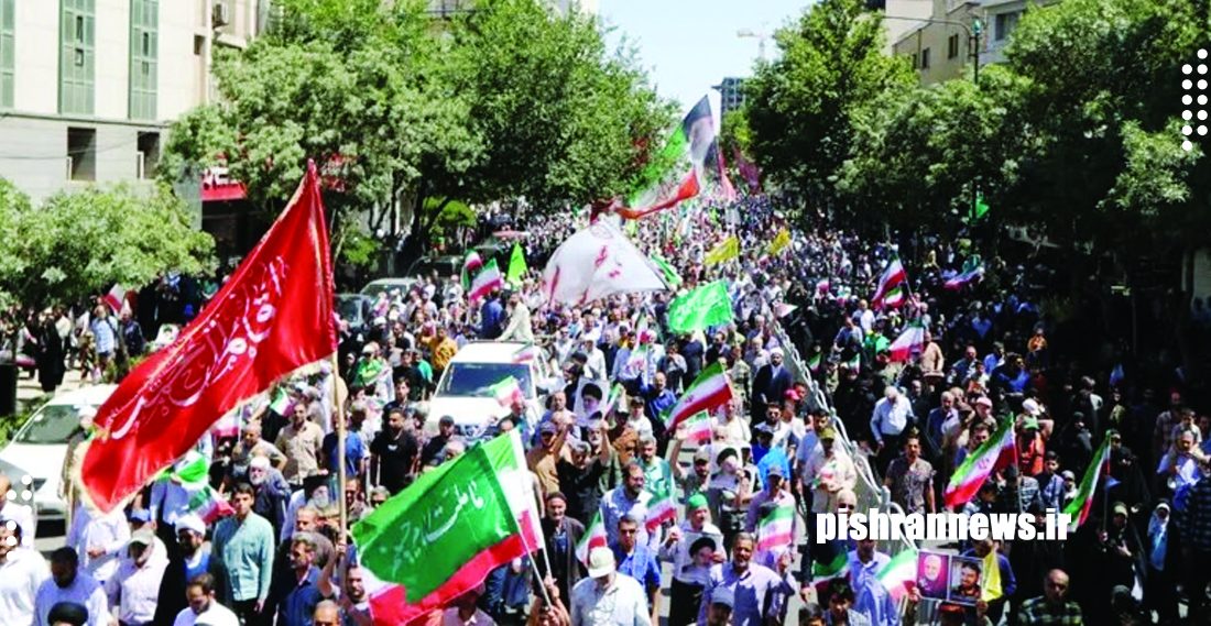 جمعه خشم ایرانی‌ها علیه اسرائیل/ فریاد انتقام مردم در راه‌پیمایی نصر