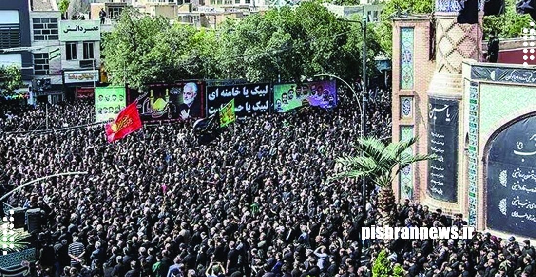 دارالعباس اردبیل غرق ماتم و عزای شهدای کربلا