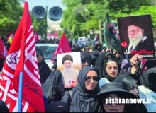 تجدید میثاق مردم اردبیل در پیاده‌روی جاماندگان تشییع رهبر شهید